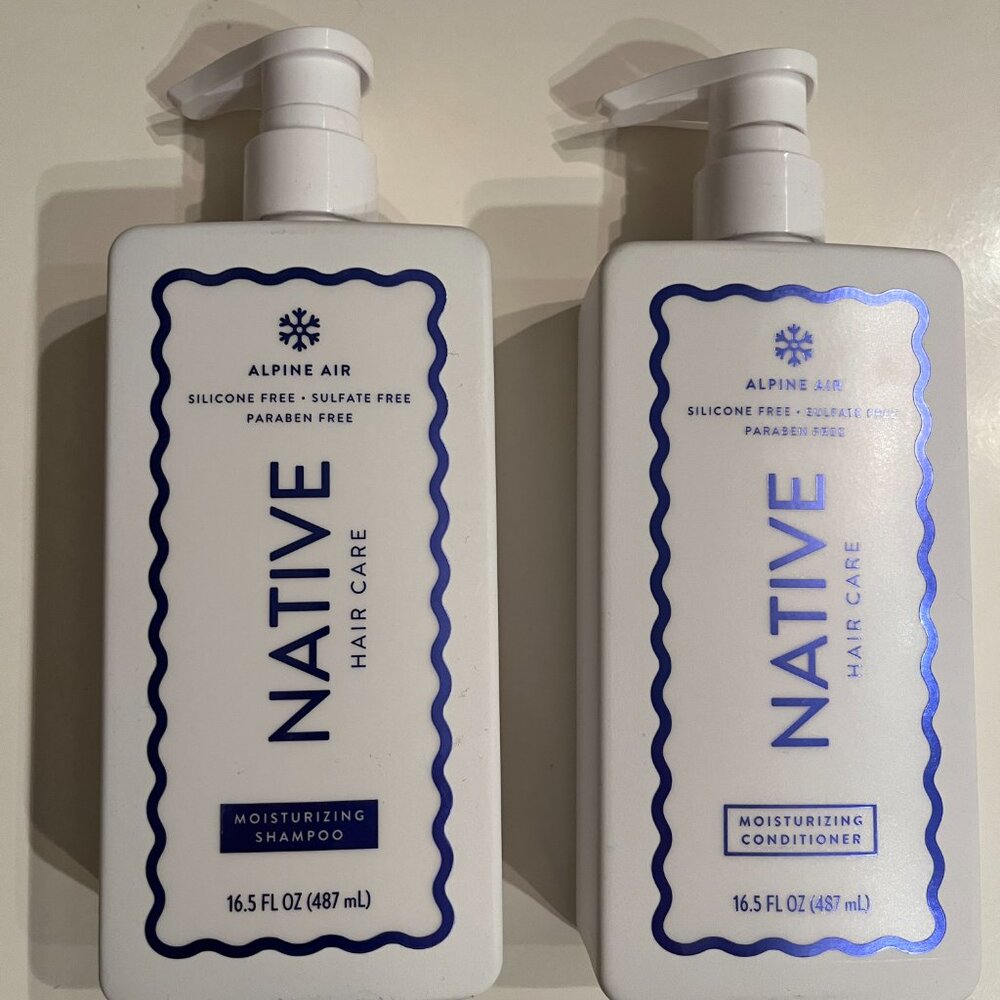 Native Hair Care Moisturizing Shampoo & Conditioner Set Alpine Air (NEW)